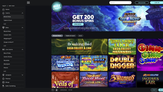 Buzz Bingo Casino desktop