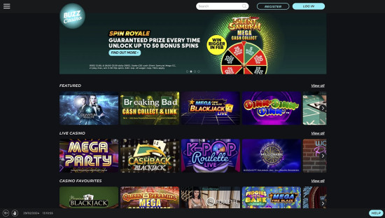 Buzz Bingo Casino desktop