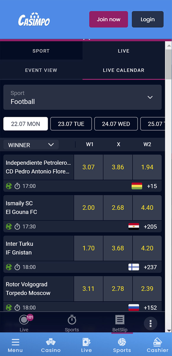 mobile app